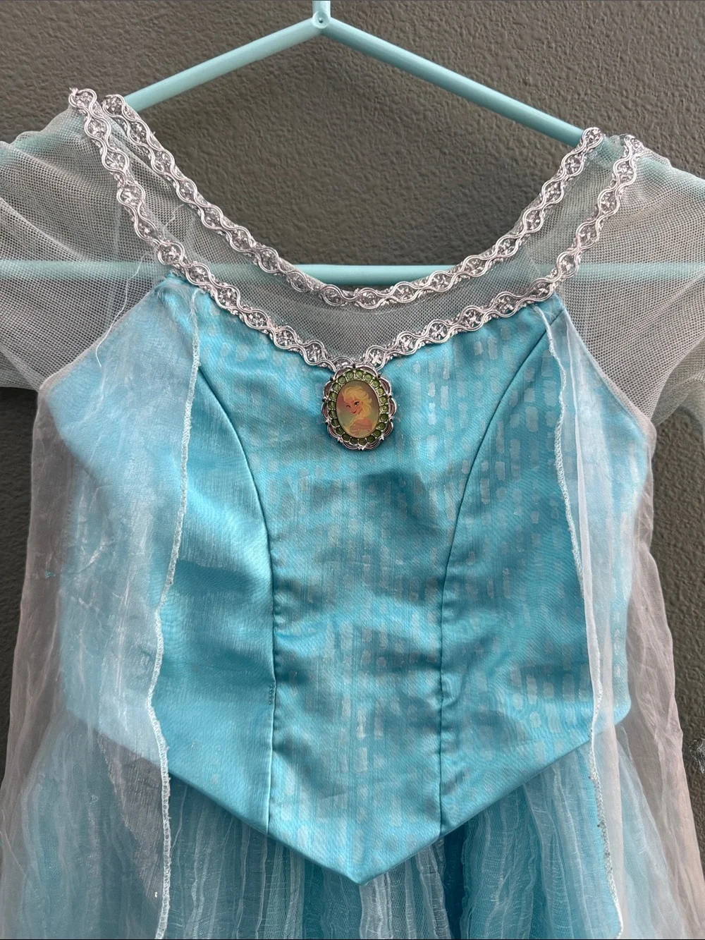 Disney Store VTG Frozen Elsa Princess Tulle Costume Dress Sz 4/5T